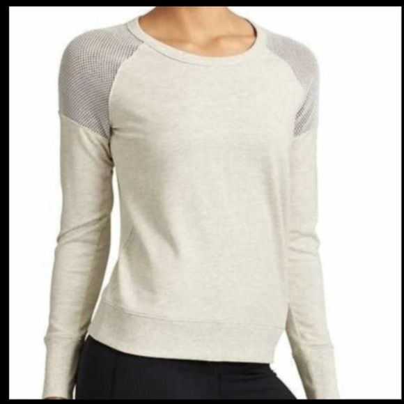 Athleta Sweaters - Athleta City Time sweatshirt mesh shoulder